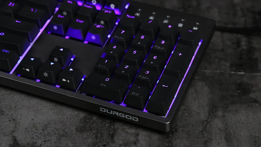  durgod 87 104 k320 k310 aurora mechanical lighting keyboard cherry mx pbt doubleshot keycaps brown 