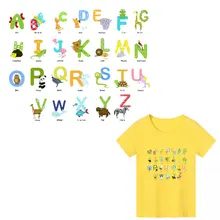 Гладильная наклейка с надписями, аппликация для одежды, мультяшная детская футболка «сделай сам», термо-переводная футболка для декора одежды, топы для детей