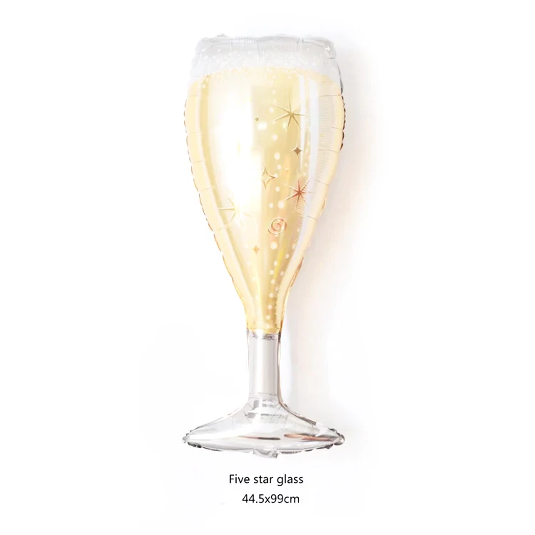 Вечерние шары шампанского девичник вечерние украшения Выпускной партия поддерживает поставки День рождения украшения для взрослых - Цвет: Five Star Glass