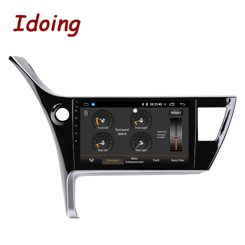 Best Idoing 10.2"4G+64G 2.5D IPS Octa Core 1Din Car Radio Android 8.1 Multimedia Player For Toyota Corolla 2017 2018 GPS Navigation 3