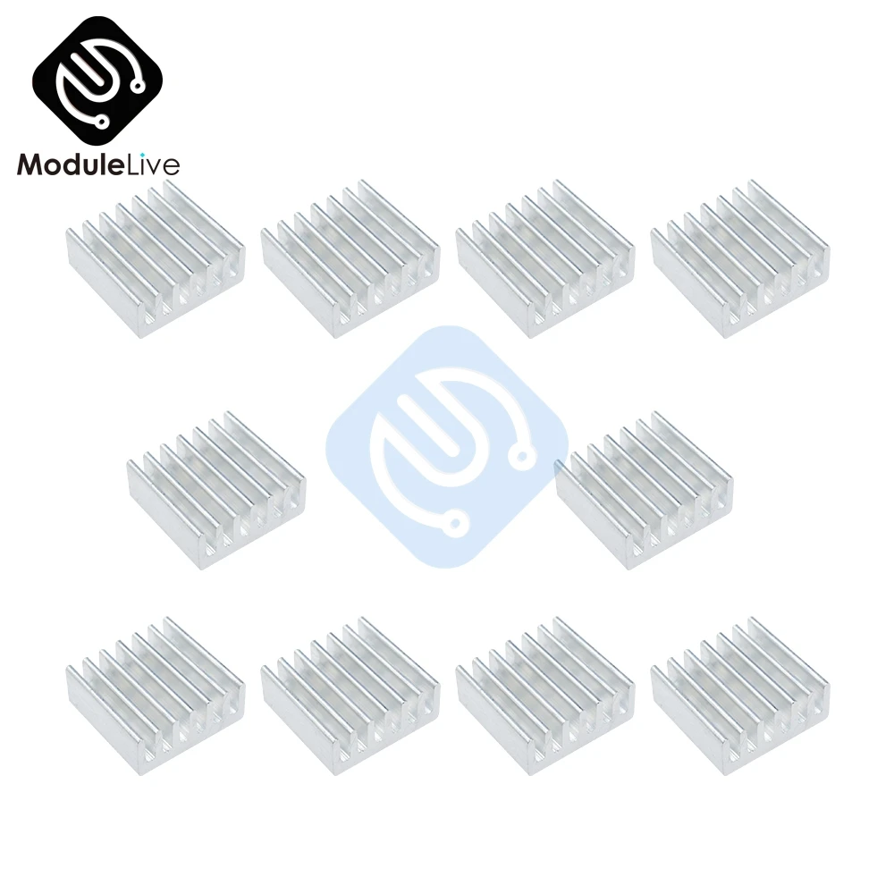 

10PCS DIY LED Power Memory Chip IC High Quality 14x14x6mm Aluminum Heat Sink Heatsink