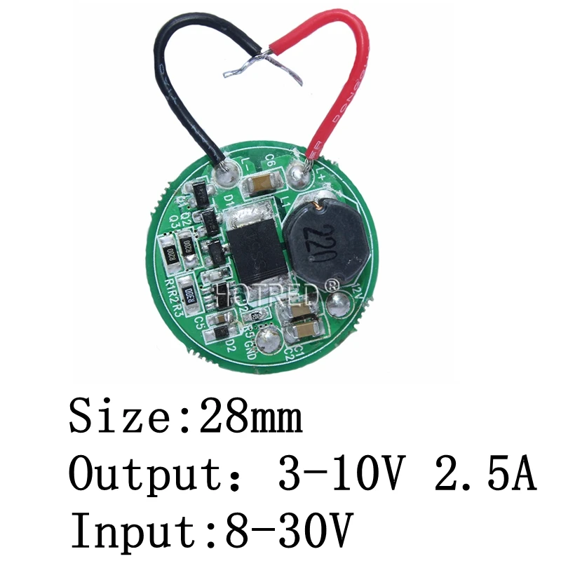 1 шт. Вход 3,7 V~ 30V 27 мм драйвер для Cree светодиодный 1~ 3 шт. 10 Вт XML T6/U2 XM-L2/U2 вспышка светильник 12 V/24 V Батарея автомобильный светильник