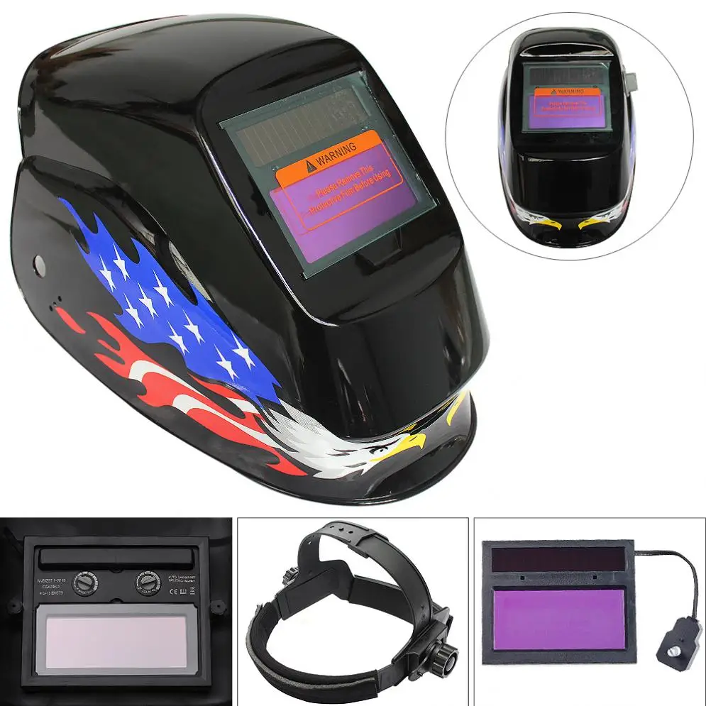 

WS-7000 Double-sided Eagle Adjust Solar Auto Darkening TIG MIG Grinding Welding Helmets/Face Mask/Electric Welding Mask/Weld Cap