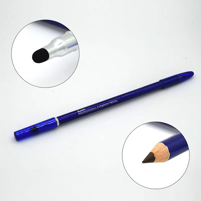 Double Heads Surgical Eyebrow Skin Marker Pen Waterproof Black Oil lnk Positioning Marking Pencile Permanent Tattoo Accessories (2)
