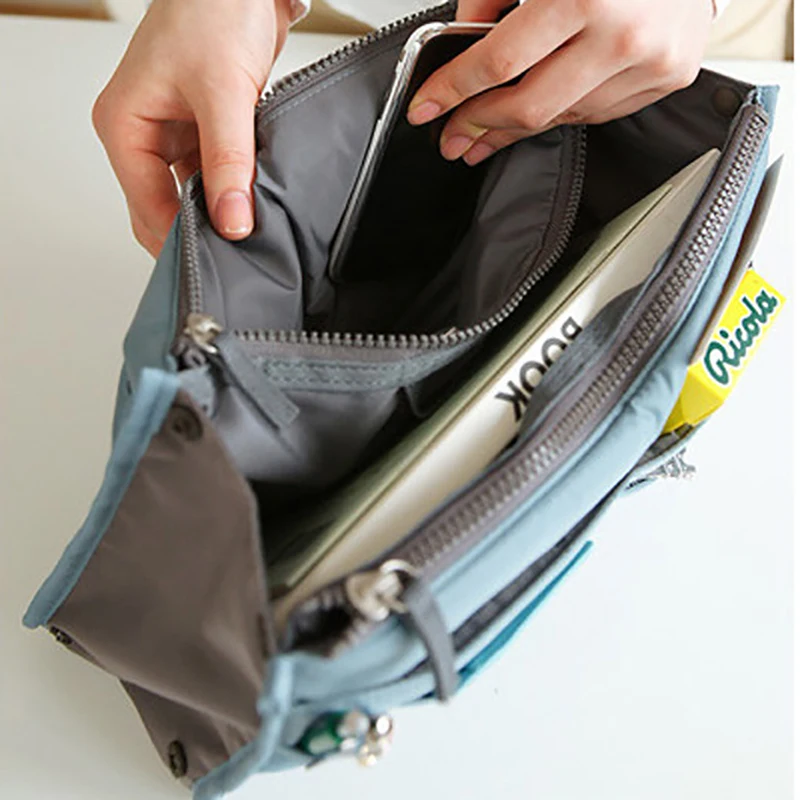 Organizer Handbag Household Cosmetic bag women/men 17 colors Multifunction practical Storage bag make up bag Insert handbag
