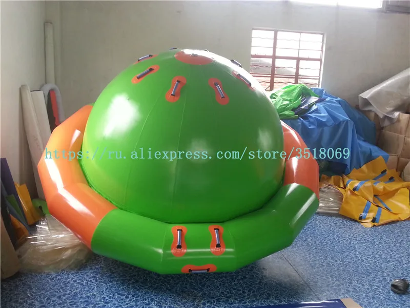 

Sell 3 meters diameter water flying saucer, water inflatable UFO, crazy spinning water top