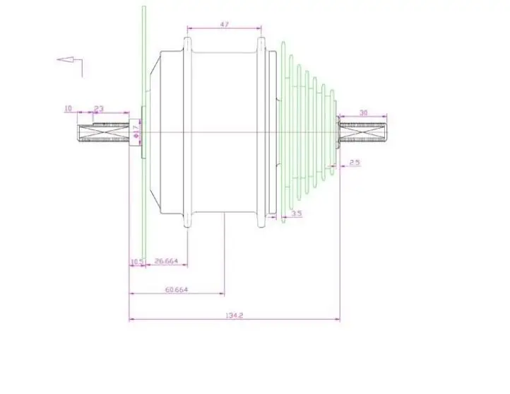 36V 350W Q100SXH Шестерни мотор для центрального движения высокого Скорость для электровелосипедов сзади/кассета колеса AKM бренд трещотки