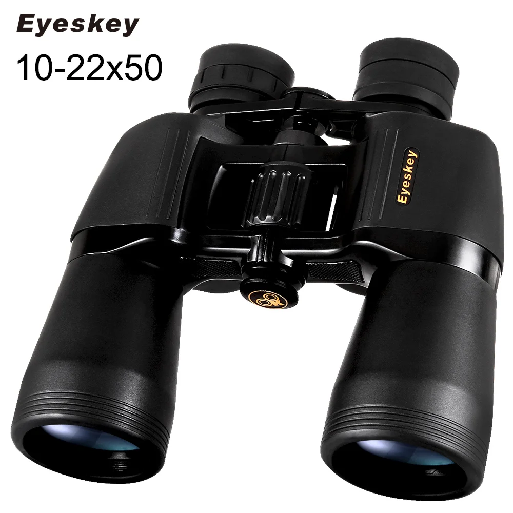 EYESKEY 10-22x50 бинокль 50 мм объектив переменное фокусное расстояние Алюминий сплав кронштейн BAK4 выпрямляющая Призма FMC телескоп