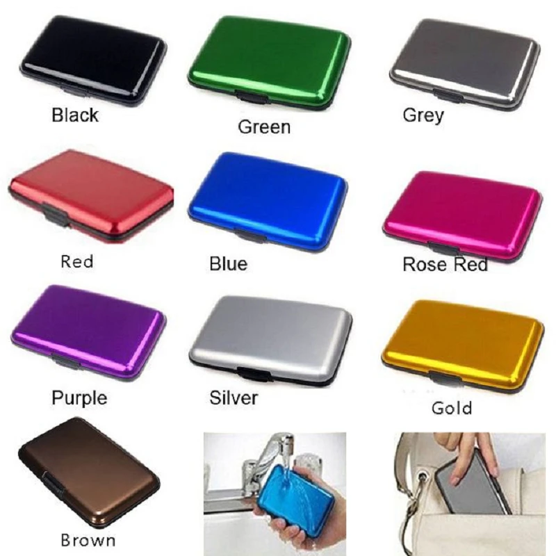 Metal Mini Credit Card Holder Waterproof Card Holder Metal Credit