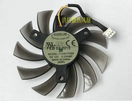 65mm DC 12V 0.43AMP 2 Wire Graphics Card Fan Computer Cooler Fans For ASUS HD5770 HD 5770 Video Card cooling