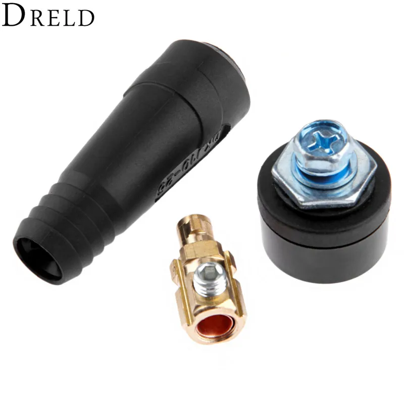 DRELD 2 шт./компл. TIG на обратной стороне обеспечивает удобство DKJ10-25 200A кабельный разъем-вилка с DKZ10-25 разъем-розетка для TIG сварочный аппарат