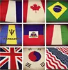 Algodón bandera Serie EE. UU. RU Francia Corea del Sur Brasil Alemania Canadá México Punk gorros de hip-hop/pelo bufanda pañoleta Bandanas ► Foto 1/6