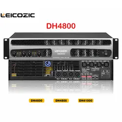 Leicozic DH4800 усилитель 800 Вт x4-channel Профессиональный усилитель мощности класса h усилителей этап линейный массив усилитель мощности 1200 Вт @ 4ohm