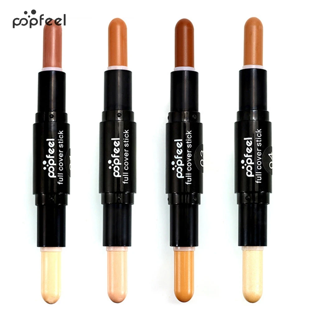 

Popfeel Concealers Pencil Double-Head Full Cover Stick Concealer Makeup Contour Palette Maquiagem Face Cream Cosmetic Tools