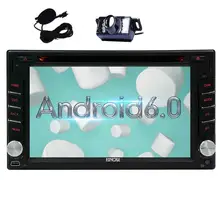 Backup Camera+Android6.0 Car DVD Player Double Din Car Stereo with In Dash GPS Navigation Auto Radio Support Bluetooth WiFi OBD2