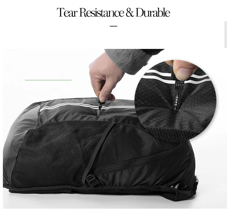 ROCKBROS рюкзак для альпинизма непромокаемый износостойкий походный рюкзак для путешествий на открытом воздухе, походный рюкзак, дышащая сумка большой емкости