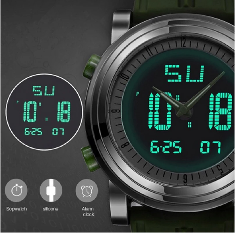 Спортивные часы для мужчин топ бренд мужские цифровые модные водонепроницаемые