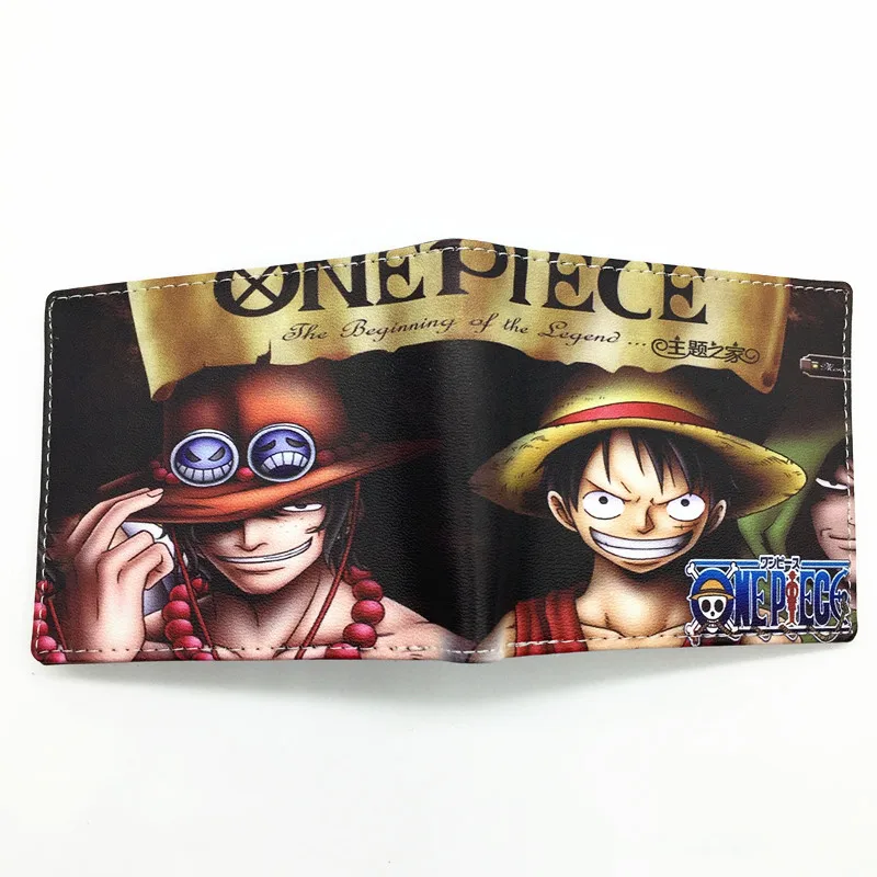 Цельный кошелек Luffy пиратский череп голова кошельки с рисунками из комиксов мультфильм кошелек на молнии монета карман 8 держатель для карт - Цвет: YWZ 006