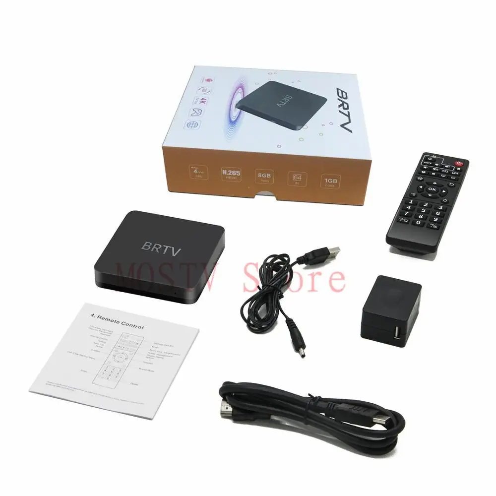 BR tv box ES Бразильский Португальский Интернет телеприставки Тигре tv box 4 К IP ТВ H ТВ H.265 B ТВ - Цвет: standard