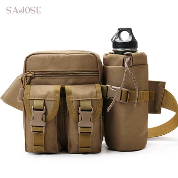 

Outdoor Military Tactical Shoulder Bag Waterproof Oxford Molle Camping Hiking Pouch Kettle Bag bolsillo Waist Pack Bag 8 colors