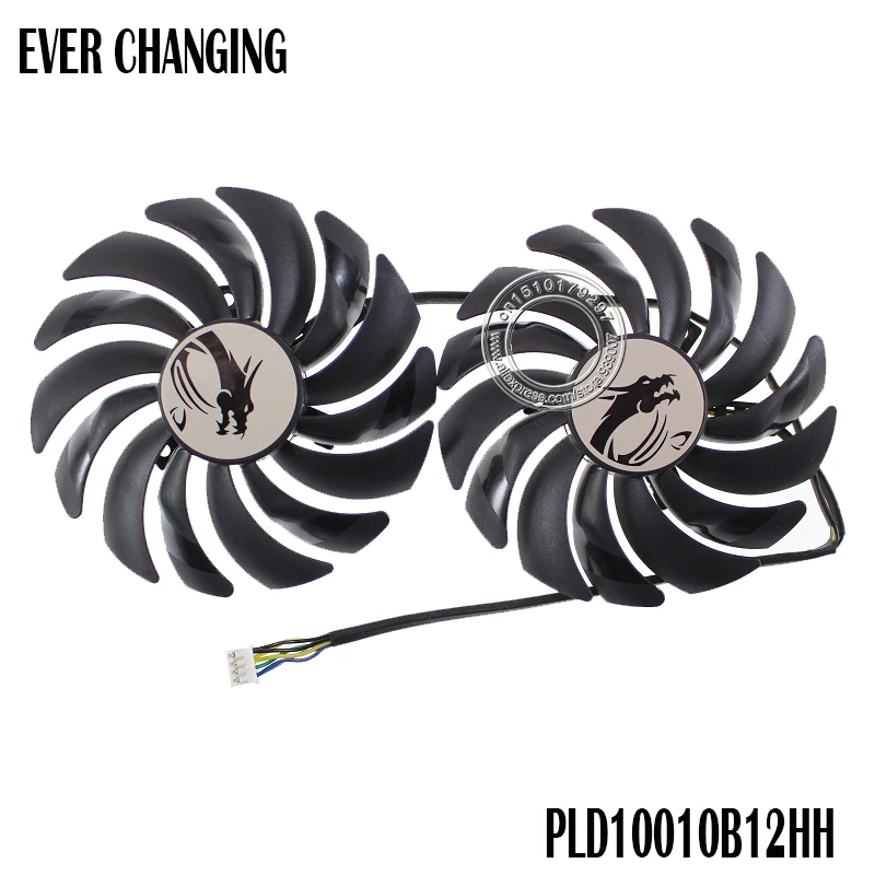 2 шт./компл. PLD10010B12HH DC12V 0.40A 4Pin Вентиляторы Охлаждения видеокарты для MSI GTX1070Ti Titanium 8G