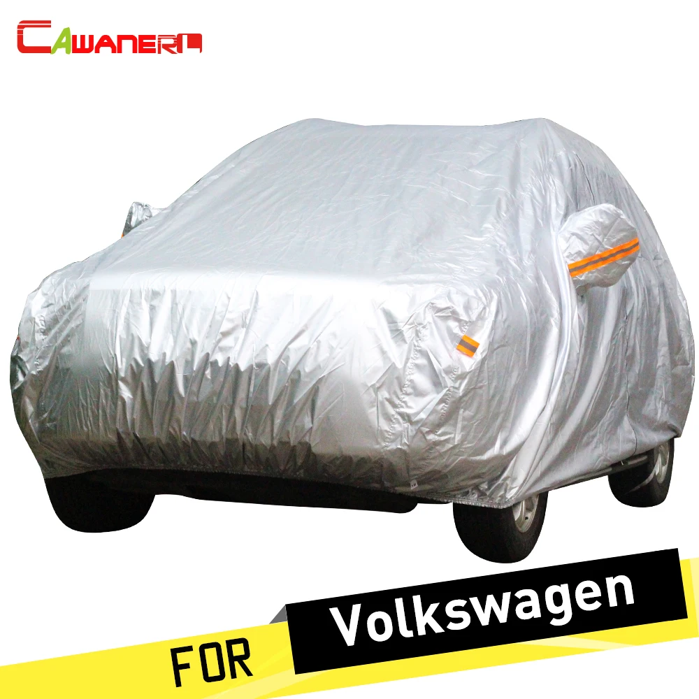 

Cawanerl Full Car Cover Sun Anti UV Snow Rain Resistant Dustproof Cover For VW Volkswagen Passat Scirocco Touran Touareg Sharan