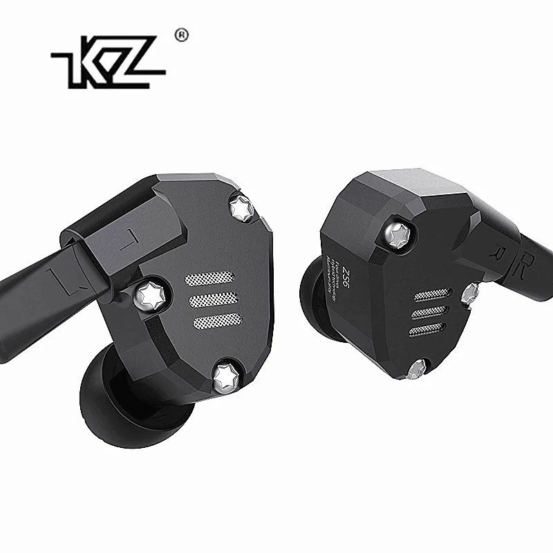 KZ ZS6 2DD 2BA Hybrid In Ear Earphone HIFI DJ Monito Running Sport Earphone Earplug