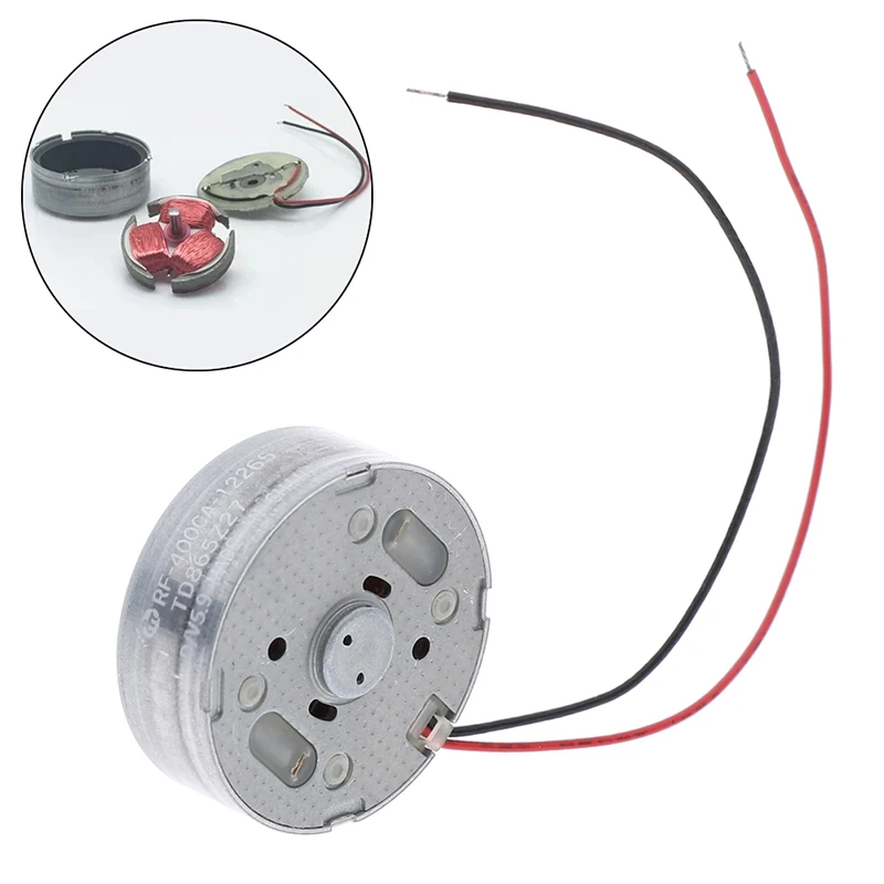 RF 400CA 12265 DC 3V 6V 5 9 V Mini 24mm Ультратонкий Круглый двигатель 400|Двигатель постоянного