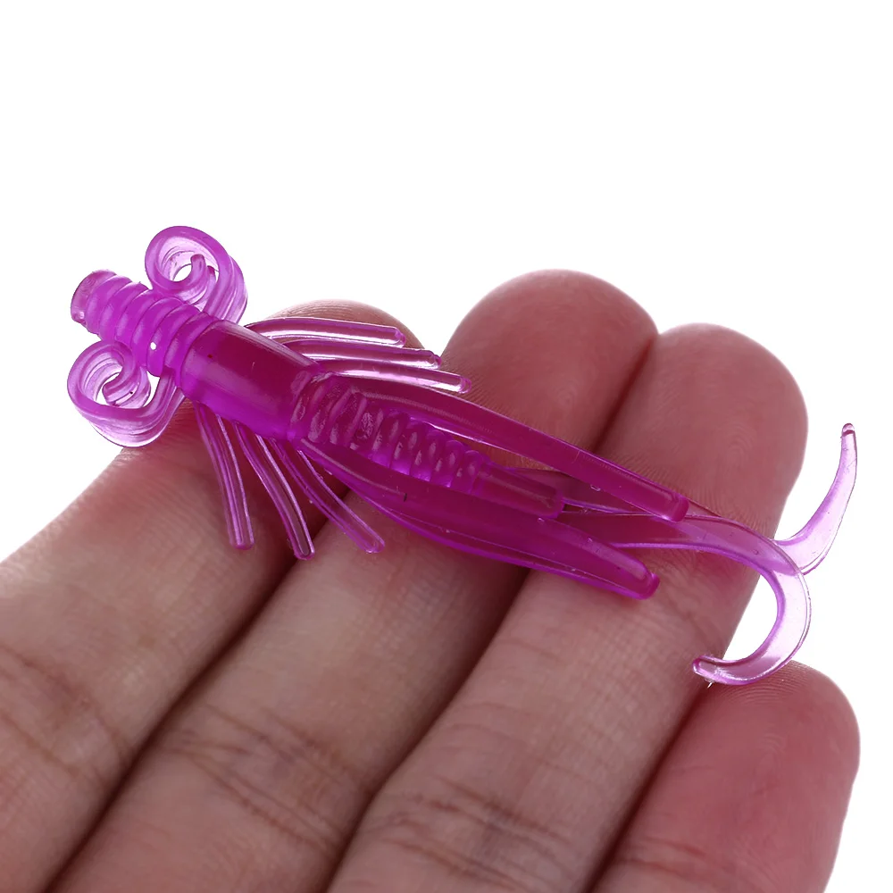 

10pcs 6cm 2g Soft shrimp Lure Fishing Silicone Bait Fishing Gear Wobblers