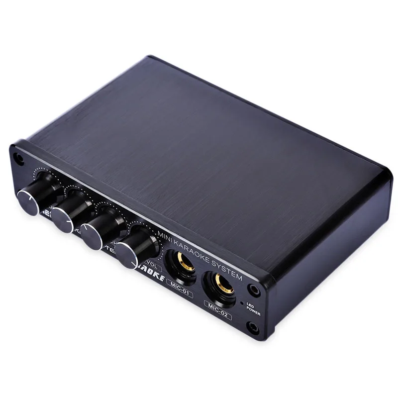 

Mini Karaoke Sound Console Stereo Mixer Microphone Effector Preamplifier Amplifier US Plug LCC77
