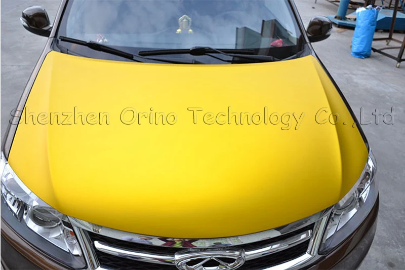 Yellow matte vinyl film (4)