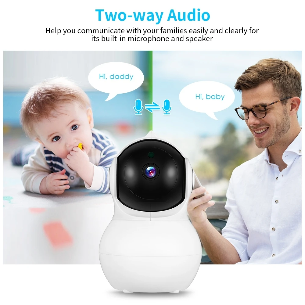 Noturna para Casa de Segurança sem Fio Inteligente de Vídeo Monitor de Bebês de Monitoramento de Temperatura Monitor de 1080 ip com Visão Baby Câmera p hd 17 Mamãe e Bebê