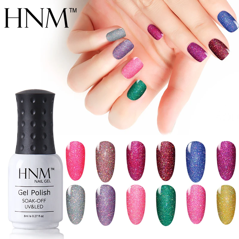 Гель-лак для ногтей HNM 8 мл блестящий неоновый лак полуперманентный Vernis Ongle Nagellak |