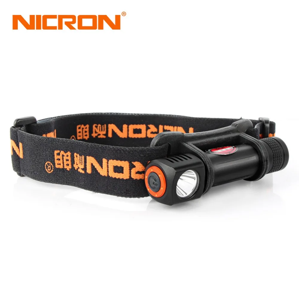 NICRON 1W Mini LED Head lamp 120Lm Camping 72 Meter Long Beam Waterproof IPX4 Flashlight HeadLight