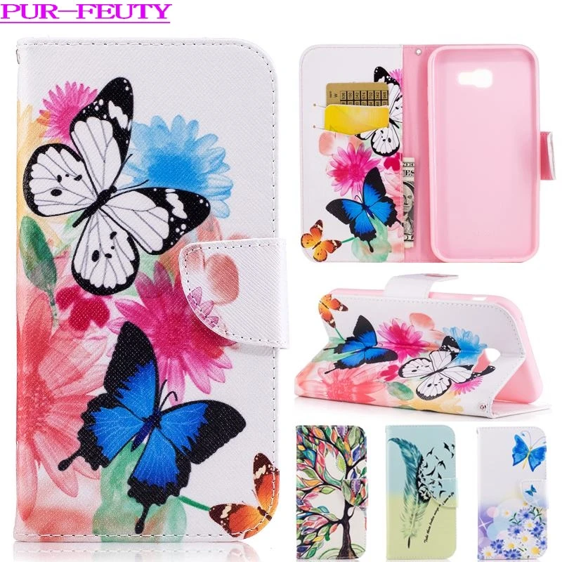 Case for Samsung Galaxy A7 A 7 2017 720 SM-A720F/DS A720F/DS Fashion Flip Phone Leather Cover A720 A77 SM-A720F Bag | Мобильные