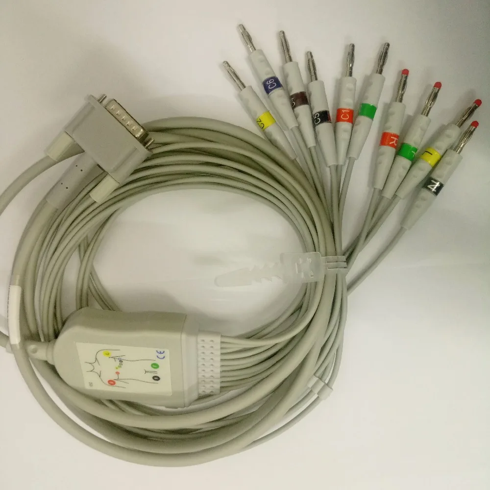 kmtkeramed   Compatible For Bionet Cardiocare 2000/cardiotouch3000 One Piece 10Leads  Cable With Leadwire 4.0 Banana End Iec kmtkeramed   Compatible For Bionet Cardiocare 2000/cardiotouch3000 One Piece 10Leads  Cable With Leadwire 4.0 Banana End Iec