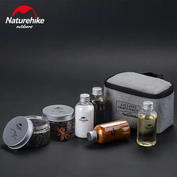 

Naturehike Outdoor barbecue 6pcs spice cruets pouch set Portable barbecue Spice Jar Seasoning Can Seasoning Box 6pc/set