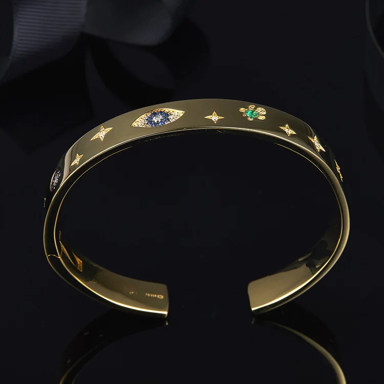 

Ins-APM European and American S925 microcrystalline Lucky Charm Bracelet with elegant personality