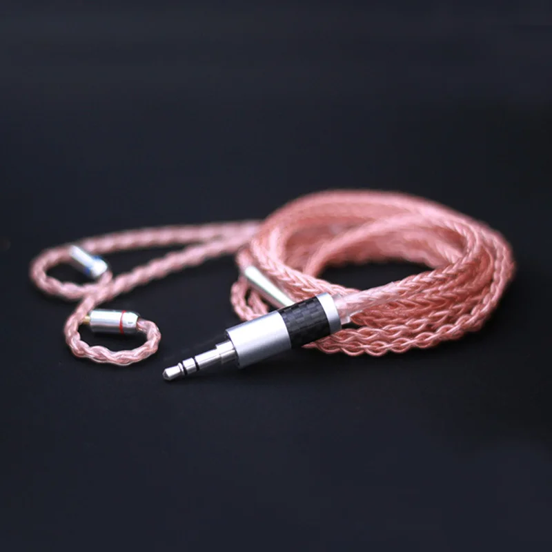 hifi 8 жильный Серебряный медный кабель 2,5/3,5/4,4 мм сбалансированный кабель с MMCX/2pin разъем для LZ A5 HQ5 HQ6