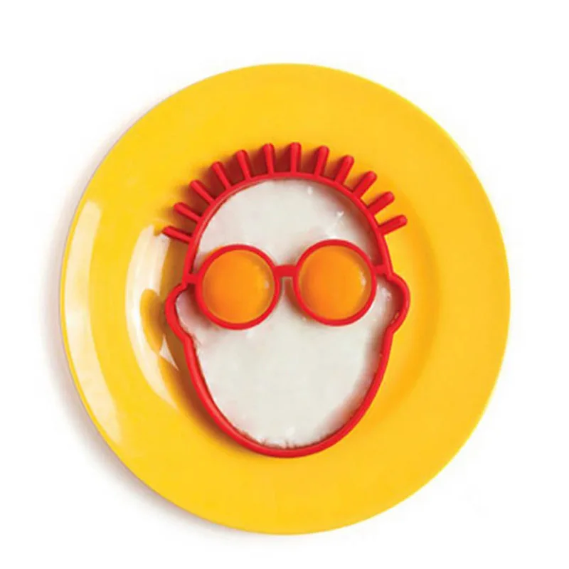 

Breakfast Kitchen Gadgets Food Grade Silicone Joker Shape Egg Fried Moulds Non-stick Pancake Maker Egg Rings Mold Cooking Tools