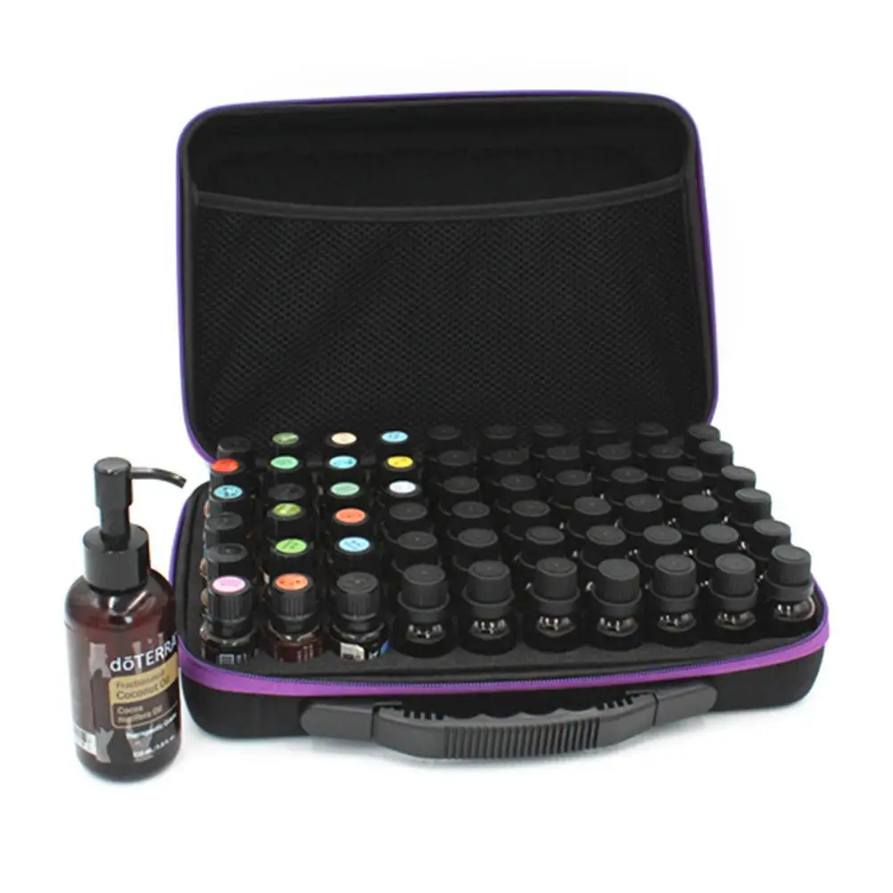 

Portable Essential Oil Box 60 Bottles Essential Oil Case Perfume Travel Carrying Holder Nail Polish Storage Housing Bag
