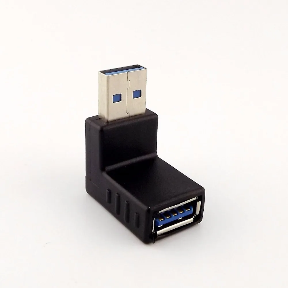 1 шт. переходник удлинитель с углом 90 градусов на гнездо USB 3 0 А| |