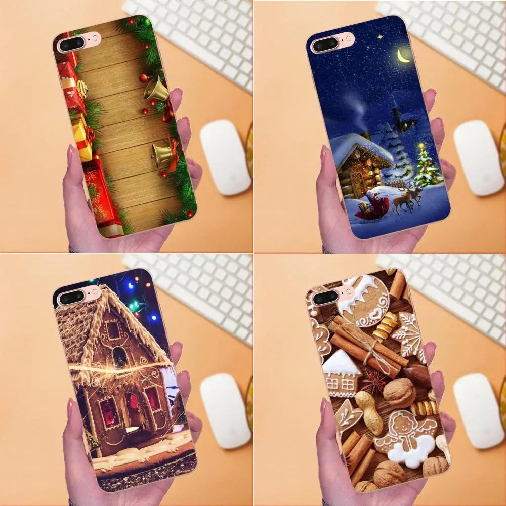 Для Xiaomi Redmi Note 2 3 3S 4 4A 4X 5 5A 6 6A Pro Plus ТПУ телефон с сердечками новым годом и