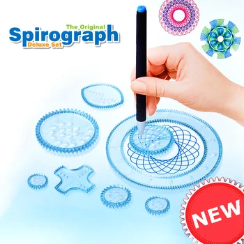 

22 pcs Spirograph Drawing Toys Set Creative Draw Spiral Design Students Drawing Set Learning Art Sets Gift For Children Boy Gril