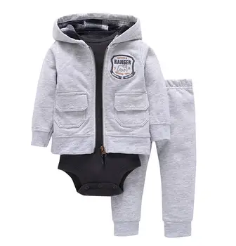 

2019 kids clothing set,toddler baby girl boy clothes floral print,unisex newborn bebes clothes coat+rompers+pants 3PCS outfits