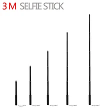 0,65~ 3 м алюминиевый сплав Insta360 One X монопод селфи палка для DJI Osmo Action/Pocket/Gopro Hero 7 6 5 Sjcam аксессуары для камеры