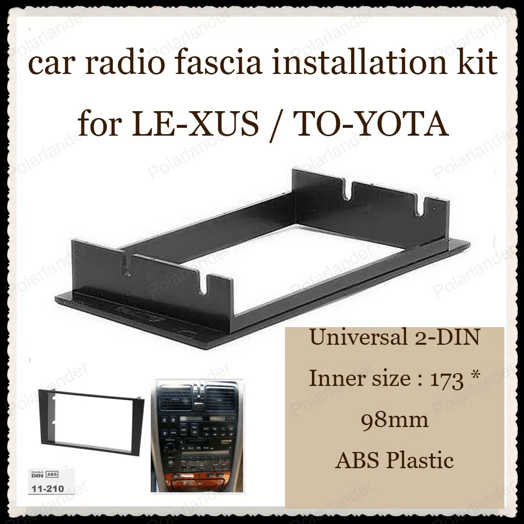 

2-DIN car audio conversion surface frame refit panel for LE-XUS LS-400 UCF10 1989-1994 for TO-YOTA Ce-lsior UCF10 1989-1994