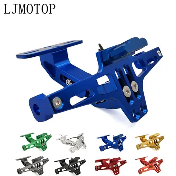 

CNC Motorcycle License Plate Frame Holder Bracket & LED For Honda CB1100 GIO CRF1000L AFRICA TWIN CBF 1000 CB600F Accessories
