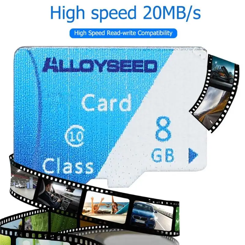 ALLOYSEED 8G/16G/32 GB/60 GB TF/Micro SDCard 20 МБ/с. максимальная скорость чтения TF карта Micro безопасная цифровая карта памяти для настольного ноутбука