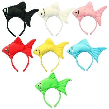 

Children Performance Props Kids Halloween Festival Headband Goldfish Shape Headbands Adult Masquerade Hair Accessories